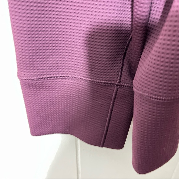 lululemon Stitch Shift Waffle Knit Long Sleeve Crew Burgundy Size XL - Picture 6 of 8